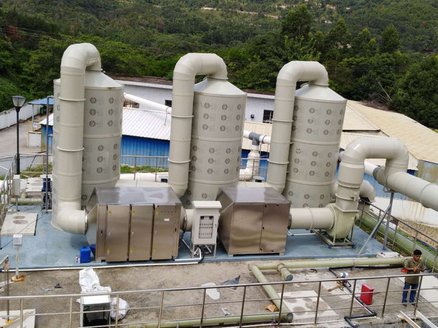 PP材质水喷淋净化塔